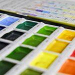 water color closeup photography