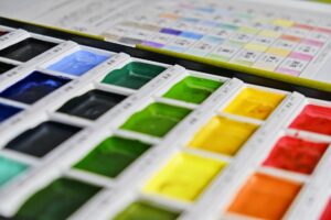 water color closeup photography