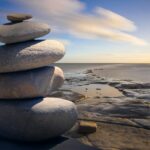 stacked of stones outdoors